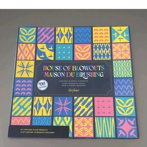 Drybar Box with Yellow, Pink, Blue, Teal Accents